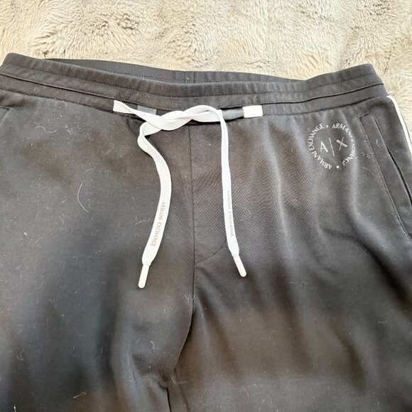 $169 Authentic A/X ARMANI EXCHANGE Men's Black Drawstring Sweatpants Sz.L - Picture 5 of 10